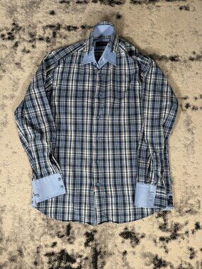 Vintage Coogi Checkered Embroidered Button Up Shirt